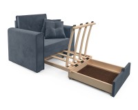 Санта (велюр серо-синий / НВ-178/26)