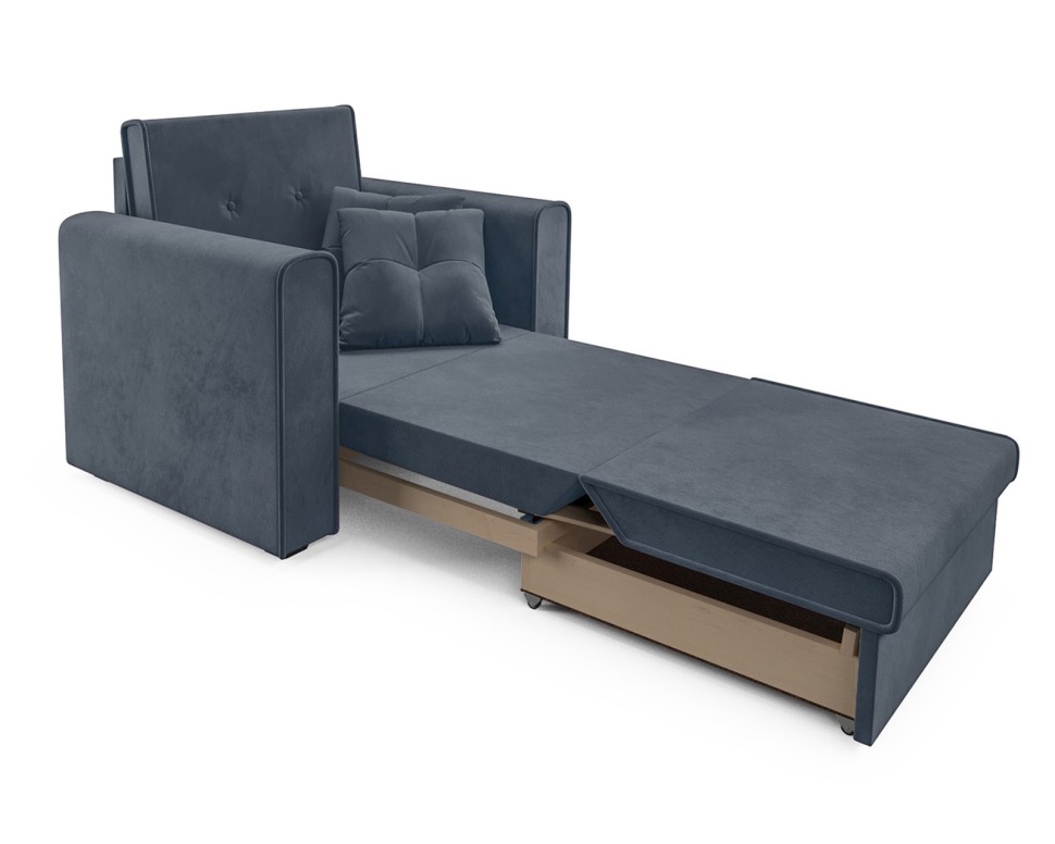 Санта (велюр серо-синий / НВ-178/26)