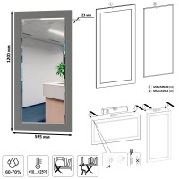 Остин Прихожая 26, цвет серый графит/дуб крафт золотой, ШхГхВ 280х54,3х229,6 см., универсальная сборка