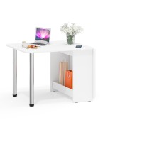 Стол-книжка обеденный МД-СО-04, цвет белый шагрень/ножки хром, ШхГхВ 170х90х74 см., 34х90х74 см. сложенный (Мебельный Двор)