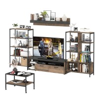 Трувор Гостиная 141, цвет дуб гранж песочный/интра, ШхГхВ 322,6х45,4х195 см. + 70х45х46 см., универсальная сборка