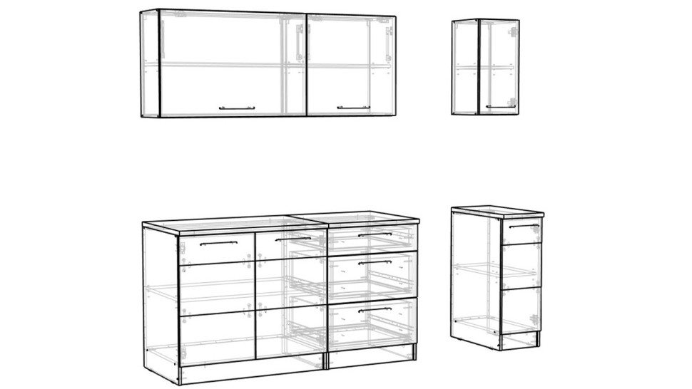 Кухонный гарнитур Оливия 6