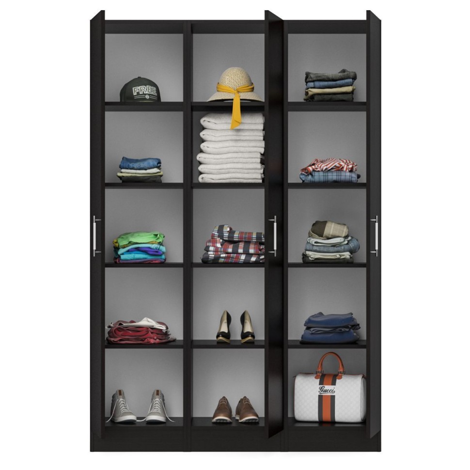 Набор пеналов Стандарт 3 шт., цвет венге, ШхГхВ 135х52х200 см., универсальная сборка