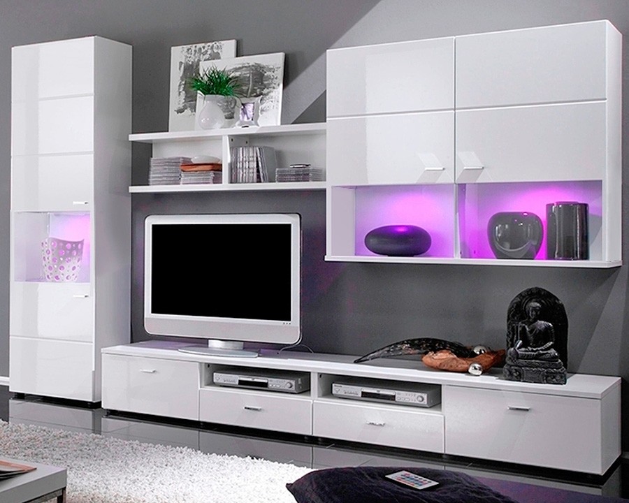 Гостиная Ноктюрн 5 МДФ (белая)