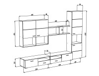 Гостиная Ноктюрн 5 МДФ (белая)