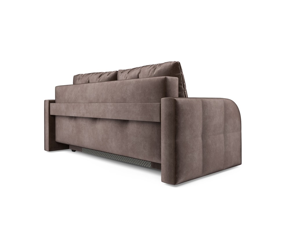 Прямой диван Марсель №3 (бархат серо-шоколадный)