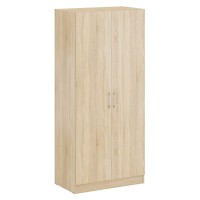 Спальня Стандарт 1-1800Я, цвет дуб сонома, ШхГхВ 183,5х203,5х70 + 135х52х200 см., сп.м. 1800х2000 мм., без матраса, основание есть