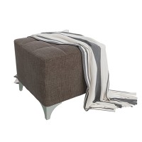 СНЯТО Банкетка 6-5109ТКтем.беж Жозефина, ткань тёмно-бежевая, ШхГхВ 48х48х42 см.