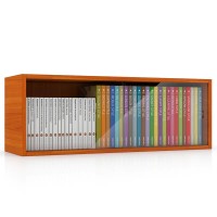 ЭКСПОЗИЦИЯ Полка книжная С-МД-КН01, цвет вишня, в СОБРАННОМ ВИДЕ, ШхГхВ 83х25х30 см., без стёкол