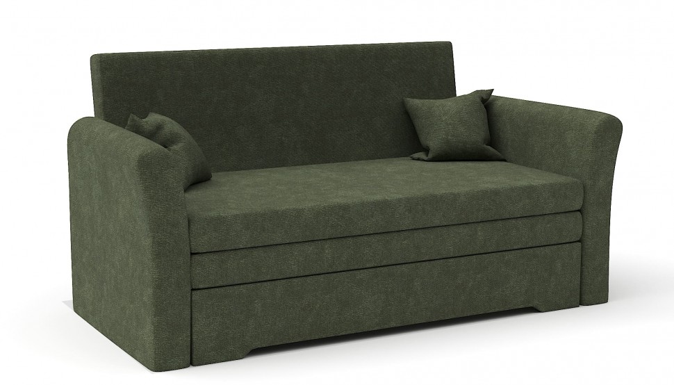 Диван выкатной Браво зеленый велюр