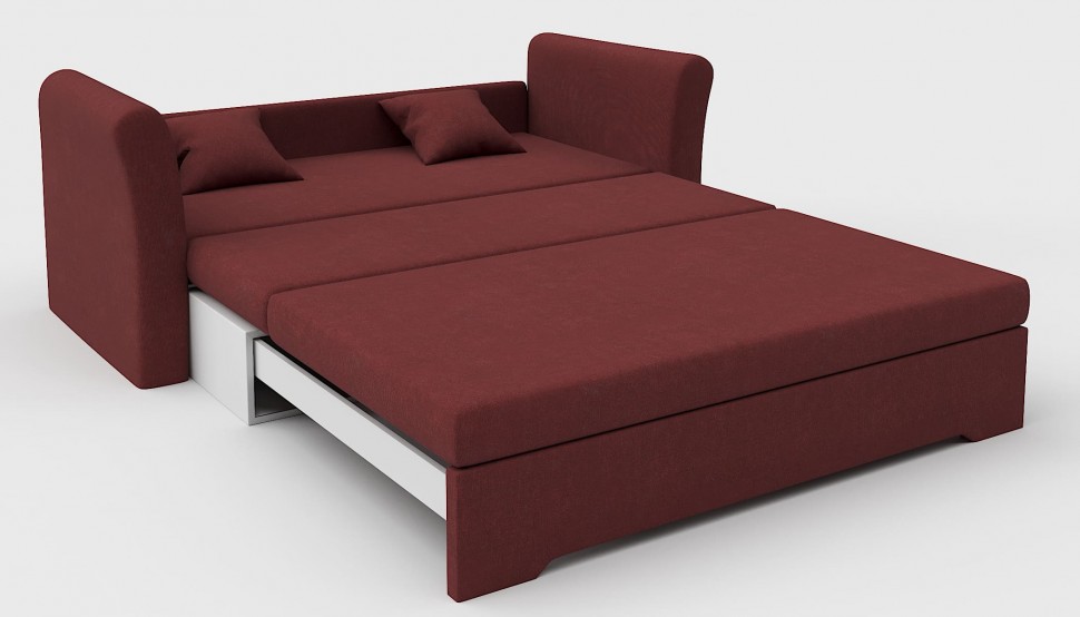 Диван выкатной Браво красный велюр