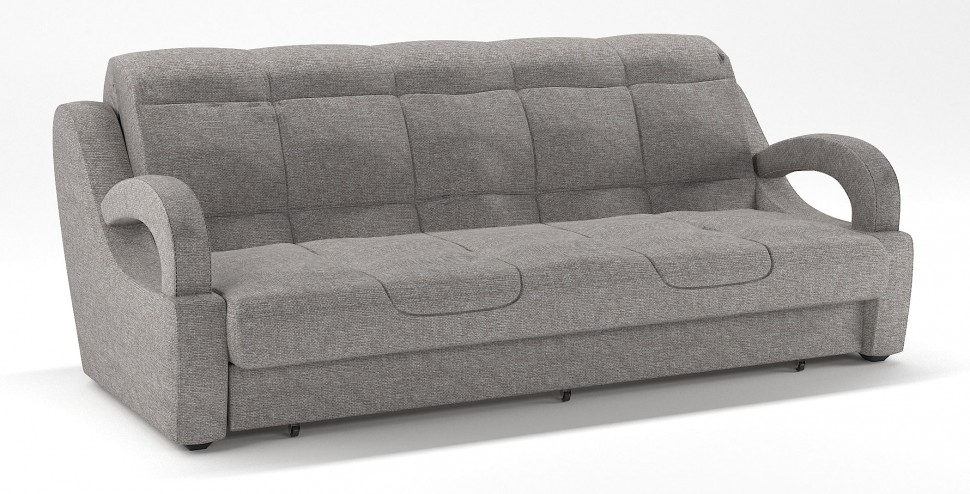 Диван прямой Ньюкасл аккордеон серая рогожка