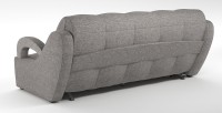Диван прямой Ньюкасл аккордеон серая рогожка