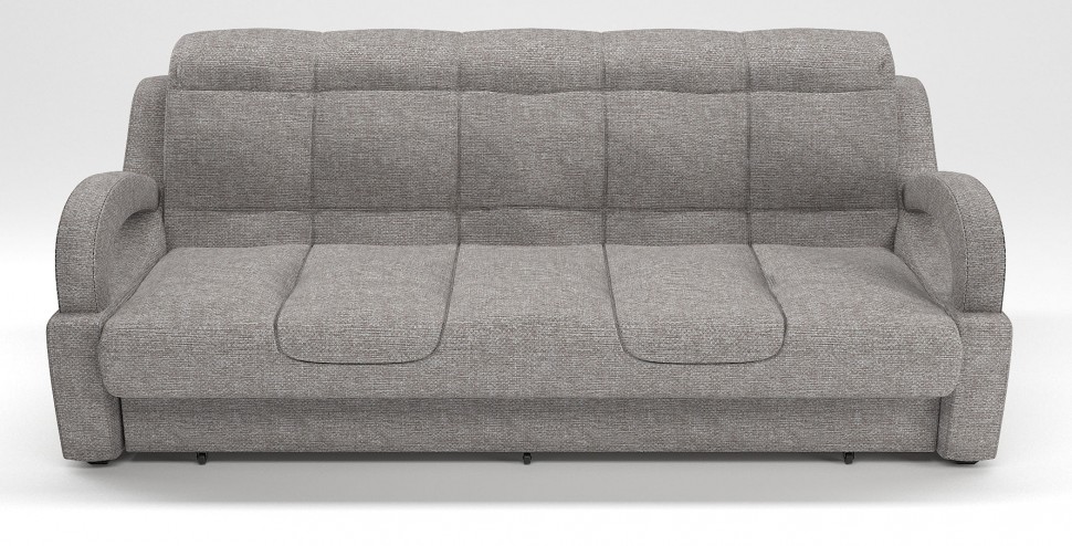 Диван прямой Ньюкасл аккордеон серая рогожка