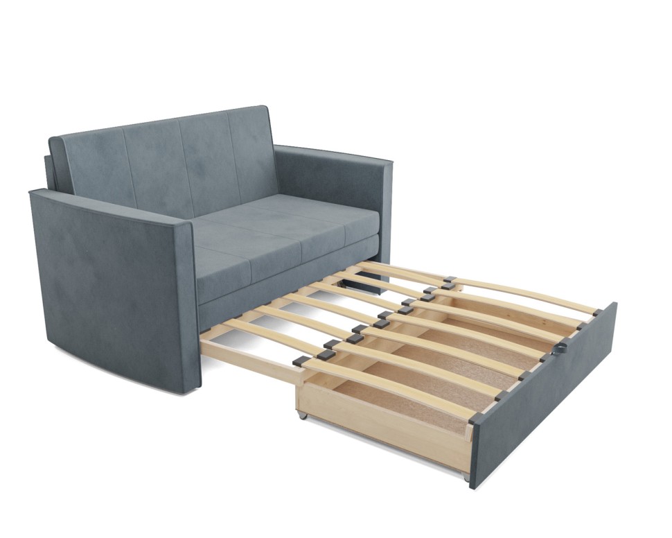 Санта №2 (Велюр серо-синий / НВ-178/26)