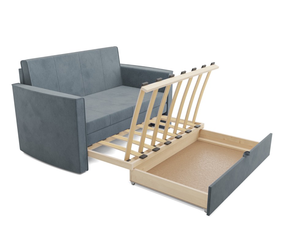 Санта №2 (Велюр серо-синий / НВ-178/26)