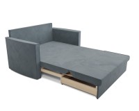 Санта №2 (Велюр серо-синий / НВ-178/26)