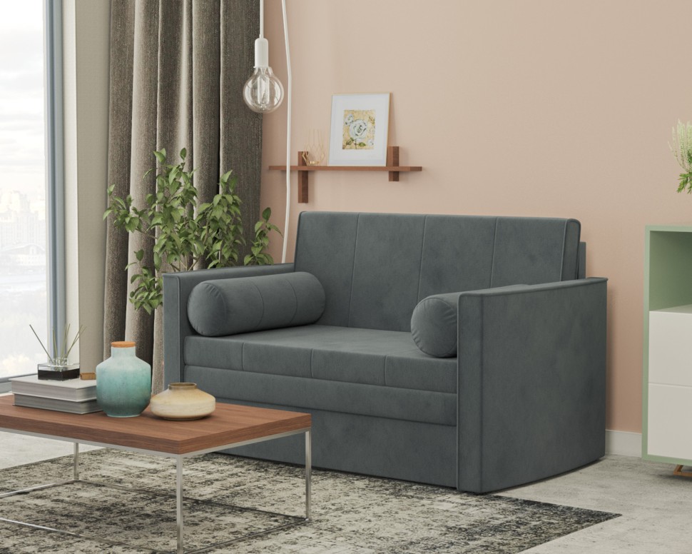 Санта №2 (Велюр серо-синий / НВ-178/26)