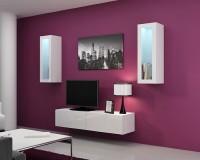 Гостиная Виго 8 Белый Фасадный 0101