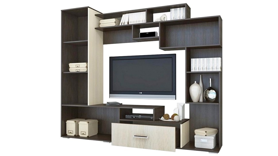 Гостиная Пекин Дуб Молочный 8622 / Венге 0854