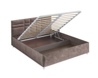 Нью-Йорк (бархат серо-шоколадный STAR VELVET 60 COFFEE) 140 см