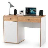 Вуди Компоновка № 22, цвет белый премиум/дуб крафт золотой, ШхГхВ 241х52,7х205 см., универсальная сборка