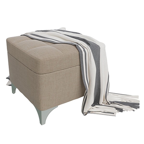 Банкетка 6-5113ТКбеж Жозефина-2, ткань бежевая, ШхГхВ 46х46х45 см., под сиденьем есть ниша