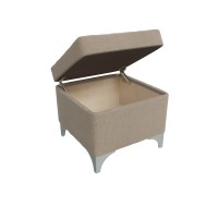 Банкетка 6-5113ТКбеж Жозефина-2, ткань бежевая, ШхГхВ 46х46х45 см., под сиденьем есть ниша