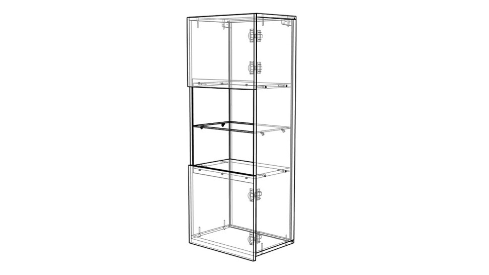 Витрина Порту МДФ