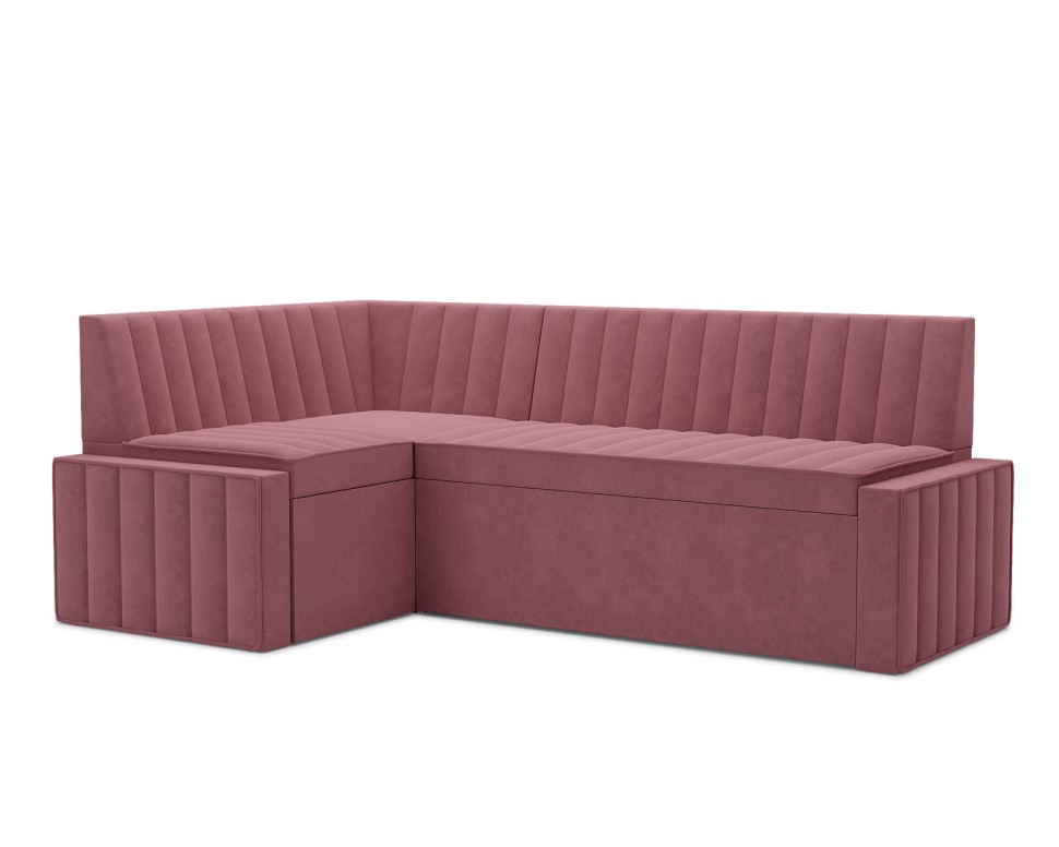 Вермут Левый угол (Велюр пудра НВ-178 18) 213х82х133 см