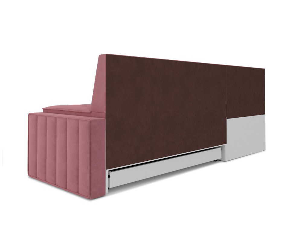 Вермут Левый угол (Велюр пудра НВ-178 18) 213х82х133 см