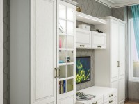 Ливерпуль Тумба, цвет ясень ваниль/белый, ШхГхВ 140х49,3х60,8 см.