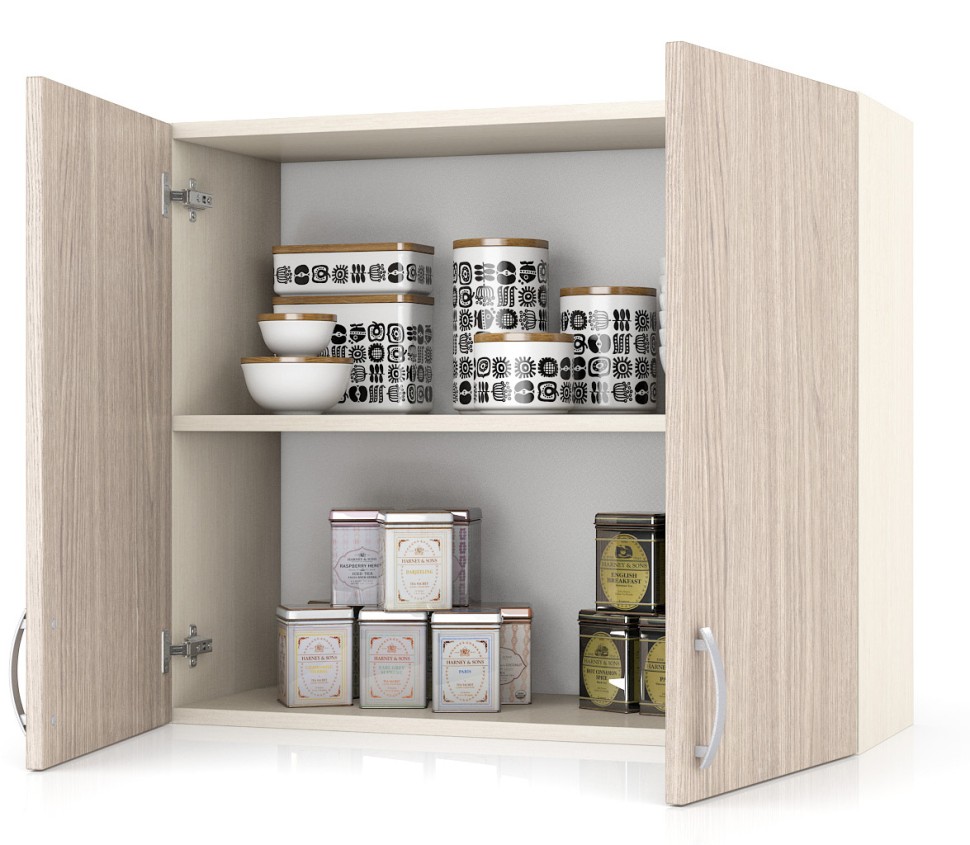 Кухня Мери ШВ800 Шкаф 80 см., цвет дуб/ясень шимо светлый, ШхГхВ 80х30х67 см.
