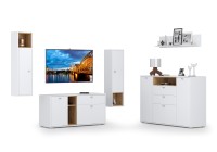 Бэль № 08, цвет дуб крафт золотой/белый премиум, НЕ универсальная сборка