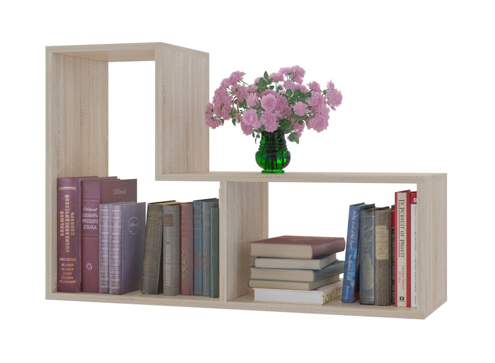 Стеллаж Сокол ПК-9 Тетрис, цвет дуб сонома, ШхГхВ 90х30х60 см.