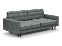 Диван Сканди еврокнижка пантограф серый велюр