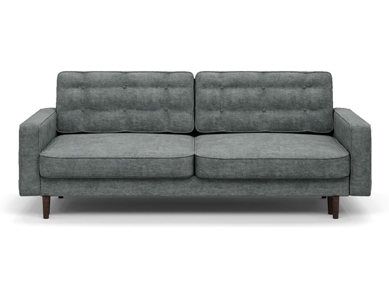 Диван Сканди еврокнижка пантограф серый велюр