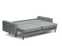 Диван Сканди еврокнижка пантограф серый велюр