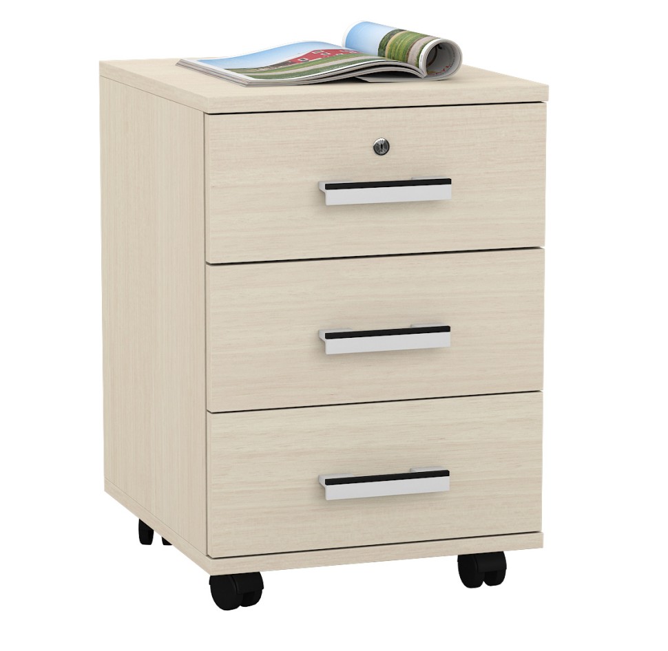 СНЯТО Тумба выкатная С-МД-3-02, цвет дуб, ШхГхВ 40х45х59 см.