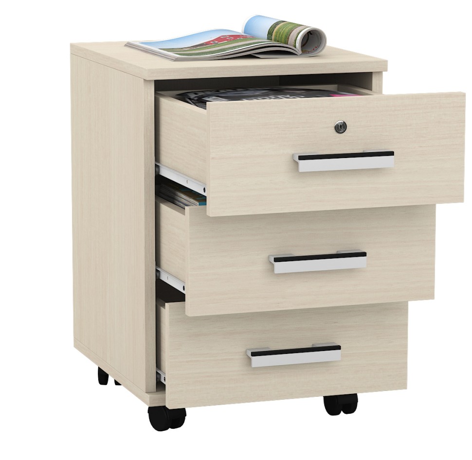 СНЯТО Тумба выкатная С-МД-3-02, цвет дуб, ШхГхВ 40х45х59 см.