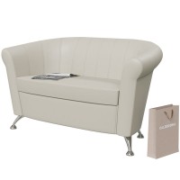 Банкетка 6-5156беж(БАШ) Лагуна, бежевая искусственная кожа (бежевый БАШ), ШхГхВ 128х63х79 см. Лагуна БОЛЬШАЯ !!!