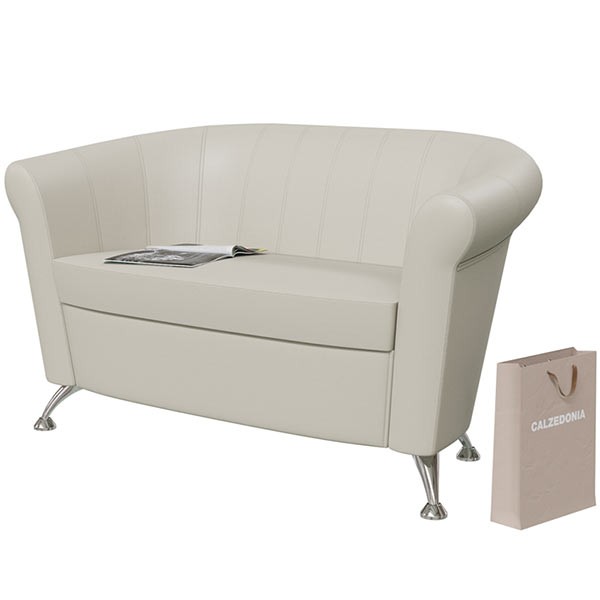 Банкетка 6-5156беж(БАШ) Лагуна, бежевая искусственная кожа (бежевый БАШ), ШхГхВ 128х63х79 см. Лагуна БОЛЬШАЯ !!!