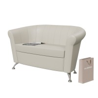 Банкетка 6-5156беж(БАШ) Лагуна, бежевая искусственная кожа (бежевый БАШ), ШхГхВ 128х63х79 см. Лагуна БОЛЬШАЯ !!!