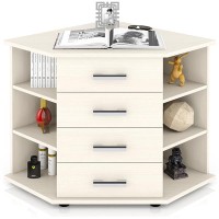 СНЯТО Комод угловой С-МД-К12П (Двенадцать П открытые полки), цвет дуб, ШхГхВ 102х77х79 см., длина по стене 72 см.