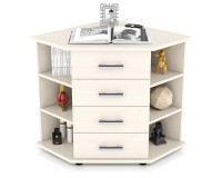 СНЯТО Комод угловой С-МД-К12П (Двенадцать П открытые полки), цвет дуб, ШхГхВ 102х77х79 см., длина по стене 72 см.