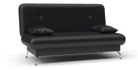 Диван прямой Лион книжка черная экокожа