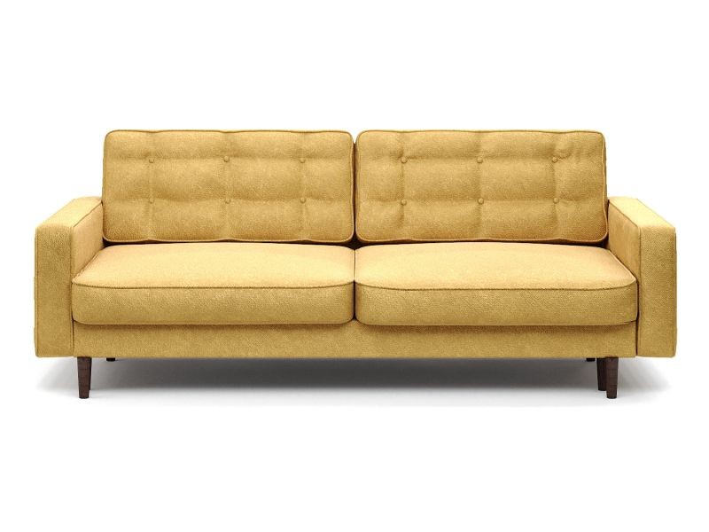 Диван Сканди еврокнижка пантограф желтый велюр