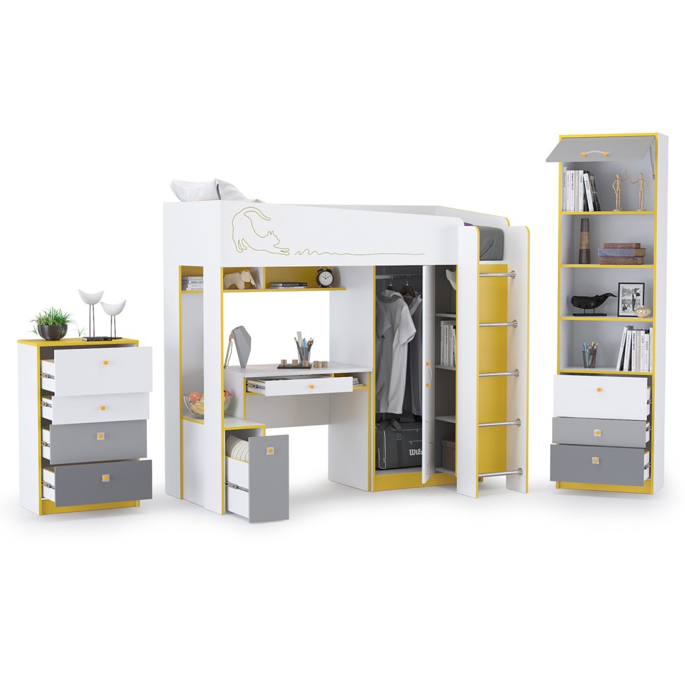 СНЯТО НСН Альфа № 31 09.137+11.20+12.41+13.120, цвет солнечный свет, сп. м. 800х1900 мм., б/м, осн. есть, универсальная сборка