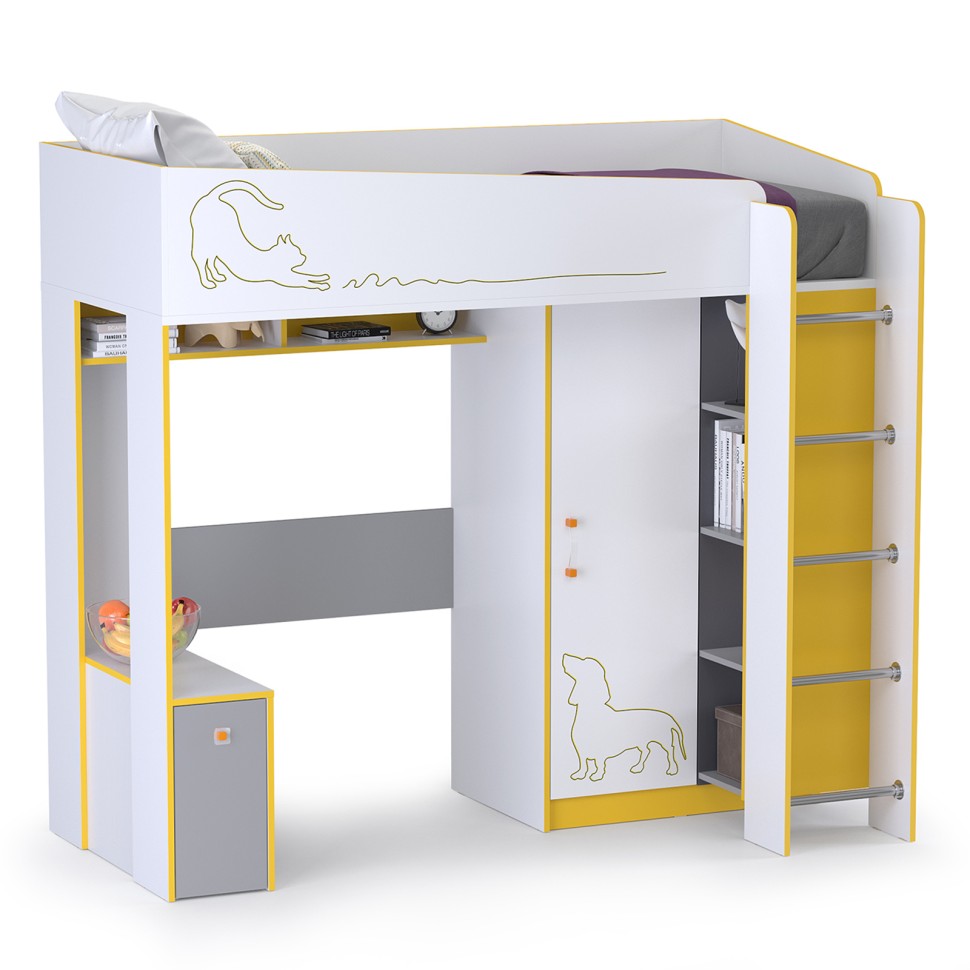 СНЯТО НСН Альфа № 31 09.137+11.20+12.41+13.120, цвет солнечный свет, сп. м. 800х1900 мм., б/м, осн. есть, универсальная сборка