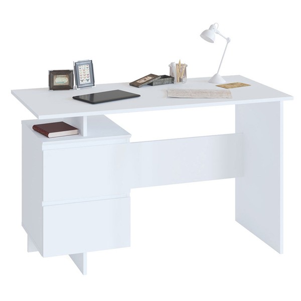 Стол компьютерный Сокол СПМ-19, цвет белый, ШхГхВ 120х60х74 см., письменный стол, универсальная сборка